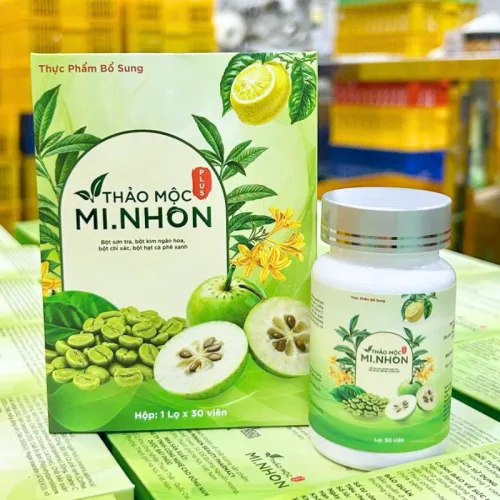 Thảo Mộc Giảm Cân Mi Nhon 1 Lọ 30 Viên - Phiên Bản Mới