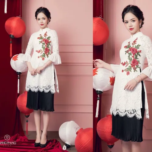 Thời trang xuân hè không thể thiếu áo dài cách tân đẹp 2019
