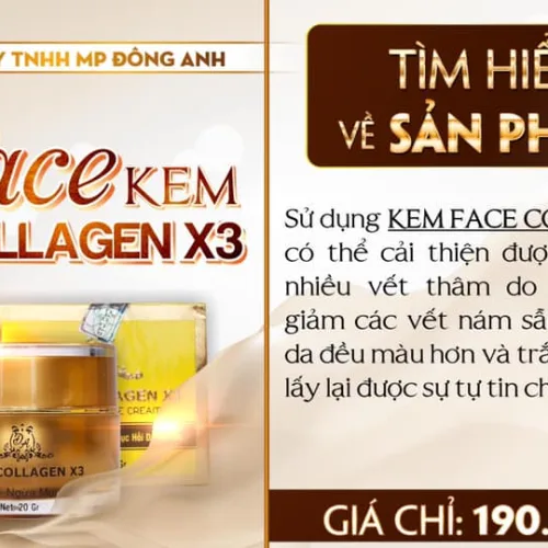 Thông tin về kem FACE COLLAGEN X3 bên em nha