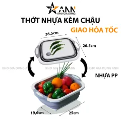 Thớt Nhựa - Chậu Gấp Gọn Tiện Lợi