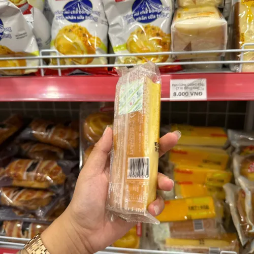 Thùng 34 Cái Bánh Bông Lan Que Obalab Vị Phô Mai 56g/Cái