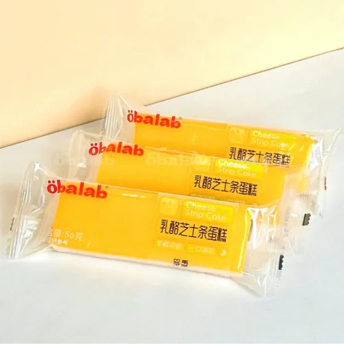 Thùng 34 Cái Bánh Bông Lan Que Obalab Vị Phô Mai 56g/Cái