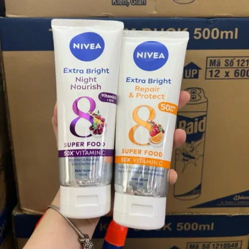 Tinh Chất Dưỡng Thể Nivea Màu Tím Ban Đêm 180ml