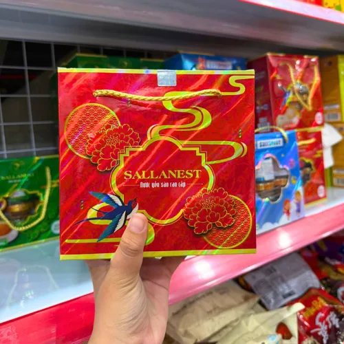 Tổ Yến Sào Cao Cấp Chưng Táo Đỏ SALLANEST 30% Dạng Xách 6 Hủ 70ml