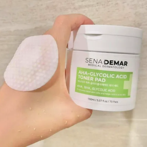 Toner Pad Aha Tẩy Tế Bào Chết Sena Demar Chính Hãng 150ml