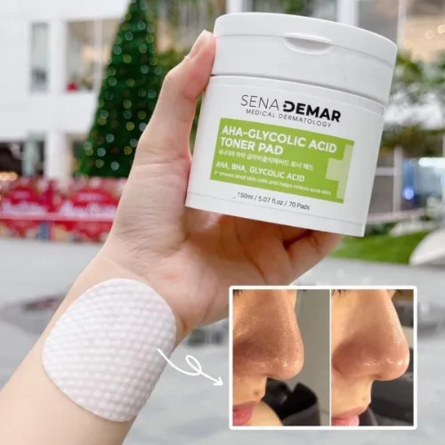 Toner Pad Aha Tẩy Tế Bào Chết Sena Demar Chính Hãng 150ml