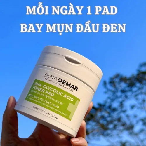 Toner Pad Aha Tẩy Tế Bào Chết Sena Demar Chính Hãng 150ml