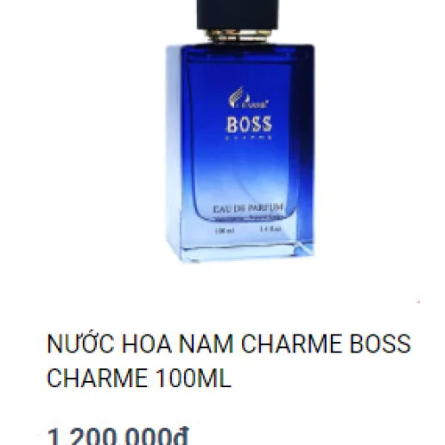 Tổng hợp nước hoa Charme mùi nam chính hãng