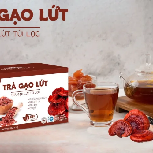 Trà Giảm Cân Gạo Lứt Mychi 120g Hộp 20 Túi