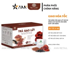 Trà Gạo Lứt Mychi 120g - Hộp 20 Túi x 6g