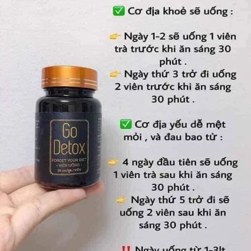 Trà Go lean detox" Viên Uống Giảm Cân Cho Cơ Địa Khó Giảm