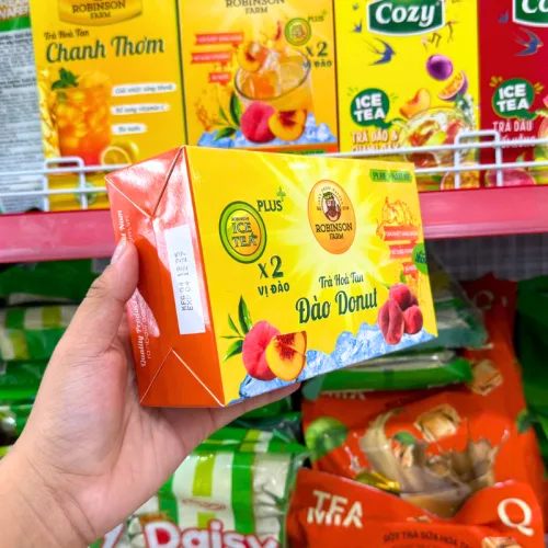 Trà Hoà Tan Robinson Farm Vị Đào Donut 150g