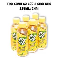 Trà Xanh C2 Hương Chanh Lốc 6 Chai Nhỏ (225ml/Chai)