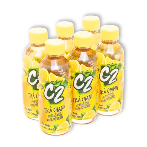 Trà Xanh C2 Hương Chanh Lốc 6 Chai Nhỏ (225ml/Chai)