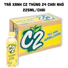 Trà Xanh C2 Hương Chanh Thùng 24 Chai Nhỏ (225ml/Chai)