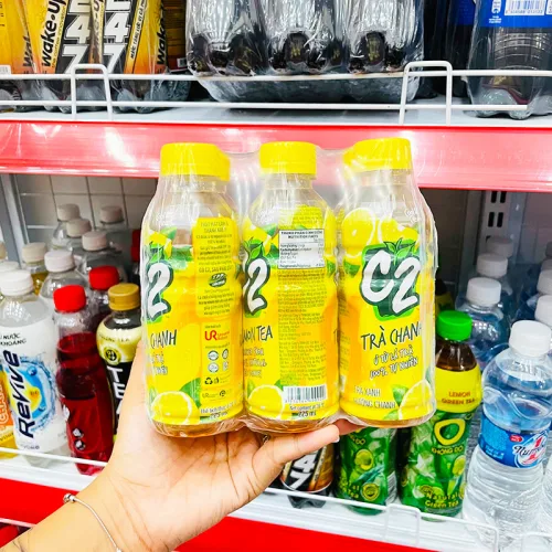 Trà Xanh C2 Hương Chanh Thùng 24 Chai Nhỏ (225ml/Chai)