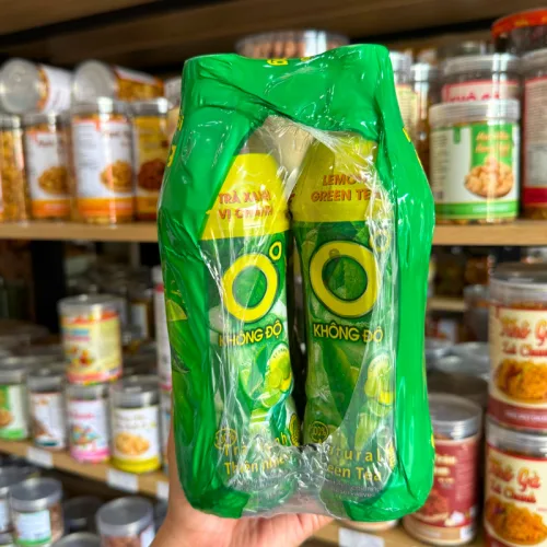Set 6 Chai Trà Xanh Không Độ Number 1 - Trà Xanh Vị Chanh Thiên Nhiên Không Độ (455ml/Chai)