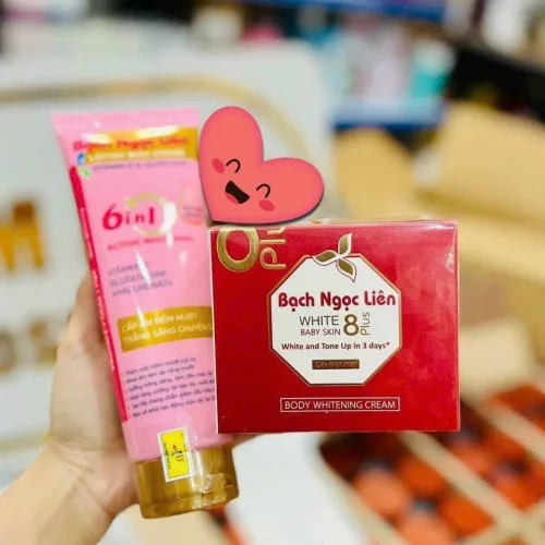 Trọn bộ kem tắm bạch ngọc liên