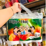 Túi 6 Gói Khăn Giấy Cuộn Ngọc Huệ - Giấy Vệ Sinh Cuộn