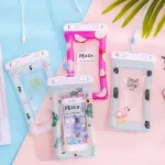 Túi Đeo Điện Thoại Chống Thấm Nước Viền Phao - Túi Nhựa Đựng Điện Thoại Chống Nước Kèm Dây 21x10 Cm