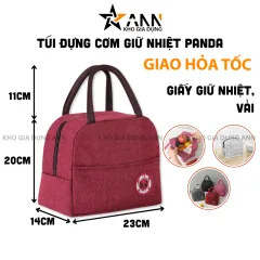 Túi Đựng Cơm Giữ Nhiệt Panda - Túi Đựng Cơm Văn Phòng 20x14x23cm