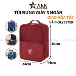 Túi Đựng Giày 3 Ngăn 30x14x24cm