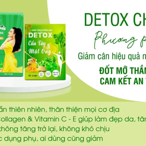 Tuyệt chiêu giảm cân an toàn từ thiên nhiên Uống mỗi ngày 1 ly Detox Chanh & 1 viên Detox Cần Tây Mật Ong
