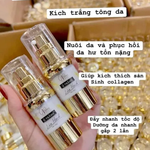 Ủ Trắng Lúa Mạch Thanh Nhi Nikos Beauty chuyên dùng cho da nám sạn đen