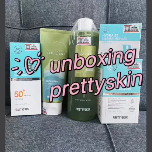 unbox sp thương hiệu Prettyskin cùng shop ANN