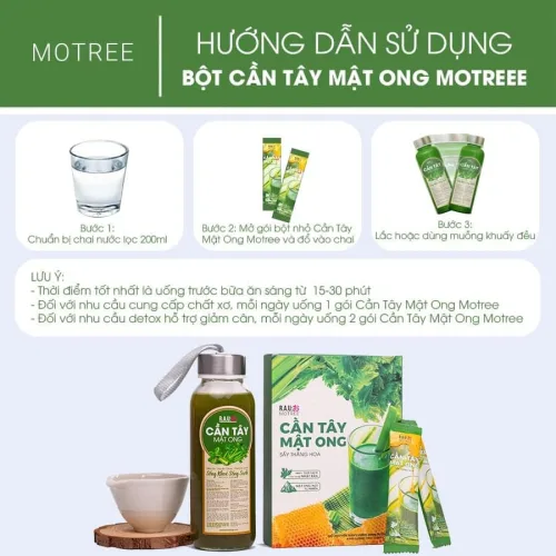 Uống đúng cách – pha đúng bài để “chuẩn vị” Cần tây mật ong Motree