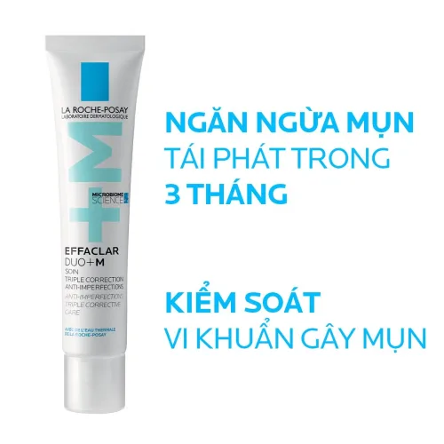 Ưu thế nổi bật Kem Dưỡng La Roche-Posay Giảm Mụn Hiệu Quả 40ml Effaclar Duo+ M