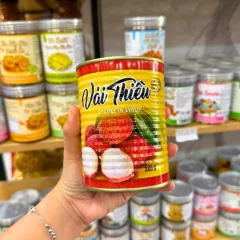 Vải Thiều Lychee In Syrup - Vải Thiều Ngâm Đường Food Club Hộp Vàng 565g