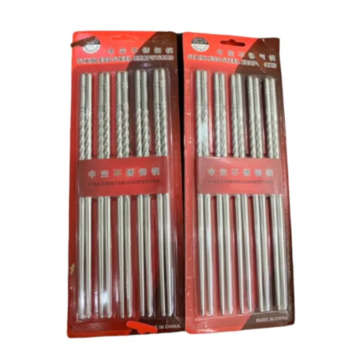 Vỉ 5 Đôi Đũa Inox Chất Lượng Cao 22cm