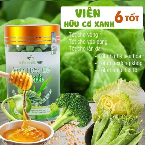 Viên hữu cơ xanh giúp các chị em trẻ – khoẻ – đẹp giữ mãi nét thanh xuân