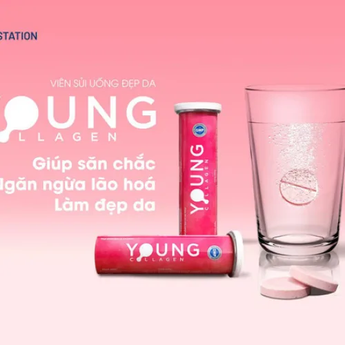 Viên sủi Young Collagen giúp săn chắc da ngăn ngừa lão hóa