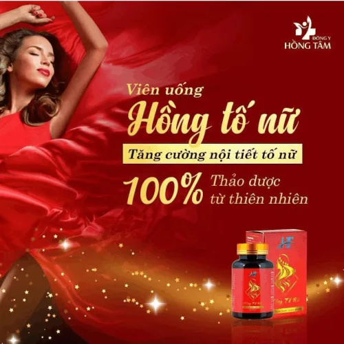 Viên uống Hồng tố nữ hỗ trợ cải thiện chứng rối loạn kinh nguyệt công ty Hồng tâm chính hãng