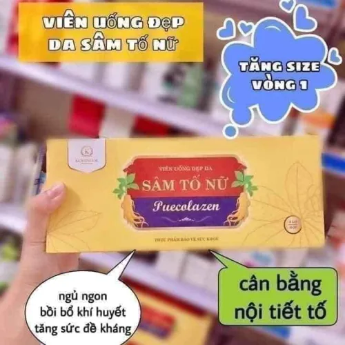 Viên Uống Sâm Tố Nữ Collagen Puecolazen
