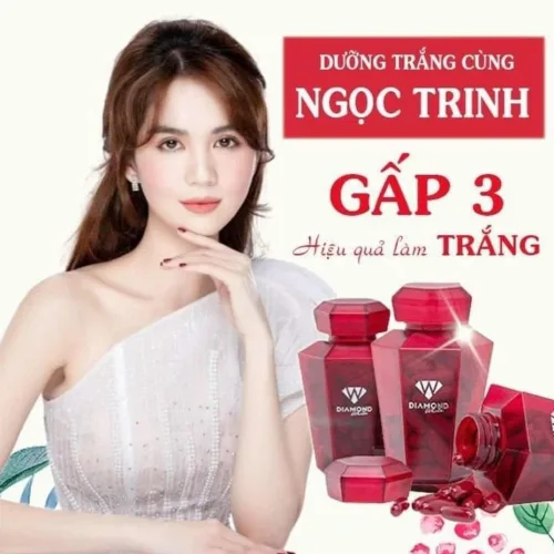 Viên uống trắng da Ngọc Trinh ra mắt siêu phẩm trắng da trị nám tàn nhang Diamond White hiệu quả gấp 3 lần phiên bản Beautyplus cũ.