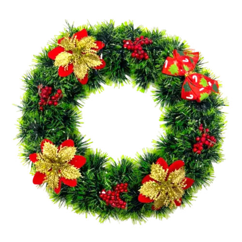 Vòng Hoa Nguyệt Quế Noel Trang Trí Tường Cửa Giáng Sinh 5 Mẫu Size 30cm