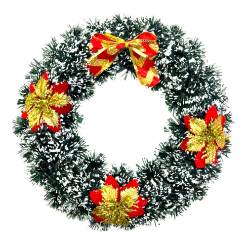 Vòng Hoa Nguyệt Quế Noel Trang Trí Tường Cửa Giáng Sinh 5 Mẫu Size 30cm