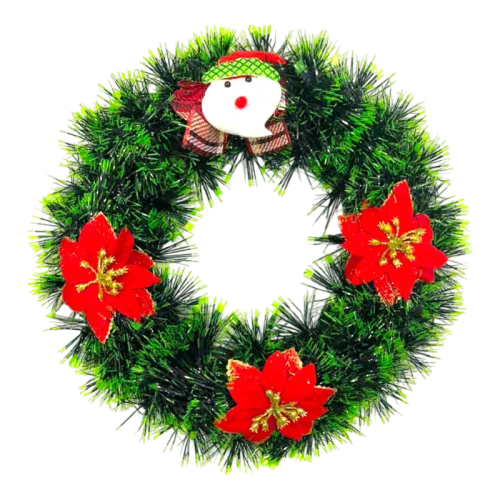 Vòng Hoa Nguyệt Quế Noel Trang Trí Tường Cửa Giáng Sinh 5 Mẫu Size 30cm