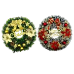 Vòng Nguyệt Quế Noel Trang Trí Tường Cửa Giáng Sinh 2 Mẫu Size 40cm