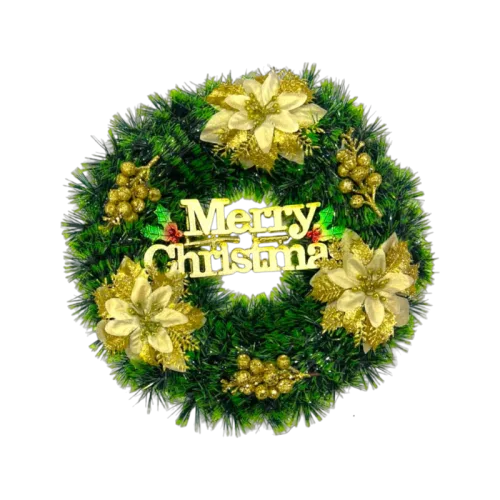 Vòng Nguyệt Quế Noel Trang Trí Tường Cửa Giáng Sinh 6 Mẫu Loại Đẹp Size 38cm