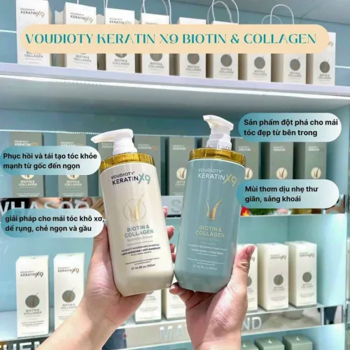 Voudioty Keratin Biotin & Colllagen  Voudioty Keratin Biotin & Colllagen x9