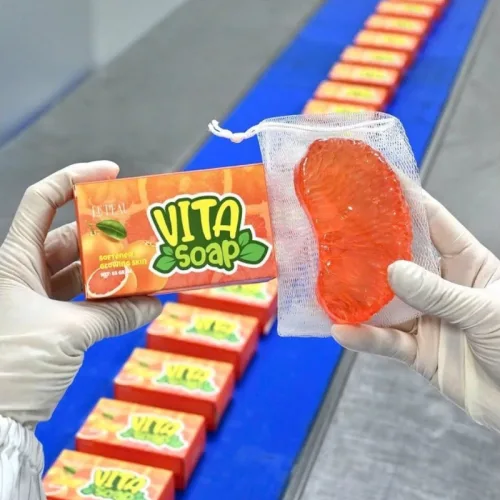 Xà Bông Rửa Mặt Trắng Da Bưởi Vita Soap 85g Le Peau - Combo 2 (1 Bưởi + Tặng 1 Bưởi)