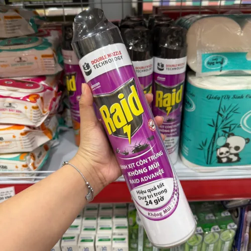 Xịt Côn Trùng RAID Không Mùi 520ml
