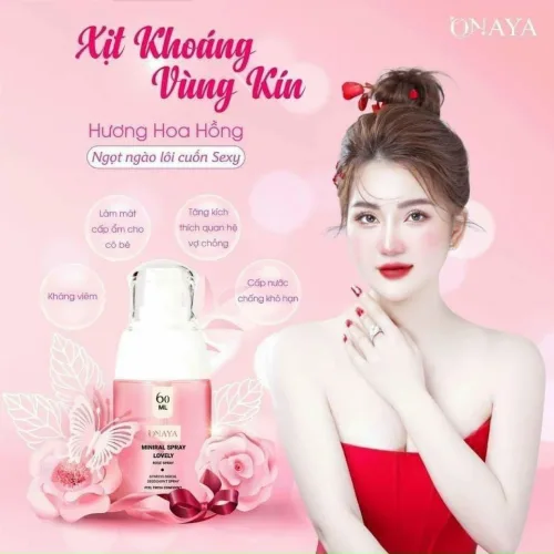 Xịt Khoáng Khử Mùi Vùng Kín Onaya Minaral Spray Lovely