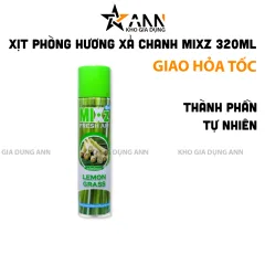 Xịt Phòng Hương Sả Chanh Mixz Thái Lan - Chất Khử Mùi Thơm Phòng 320ml