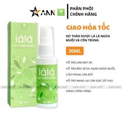 Xịt Thảo Dược Lá Lá 30ml Hỗ Trợ Bảo Vệ Da Xua Đuổi Muỗi Và Côn Trùng