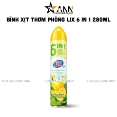 Xịt Thơm Phòng LIX 6 IN 1 Hương Chanh 280ml